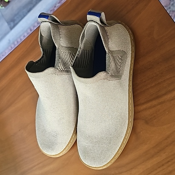 Rothy's Women's The Chelsea Green Blue Knit Pull On Ankle Shoes Size 6 - Picture 3 of 7